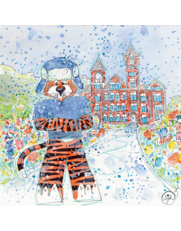 Art by LJD Snow Day 2025 Aubie