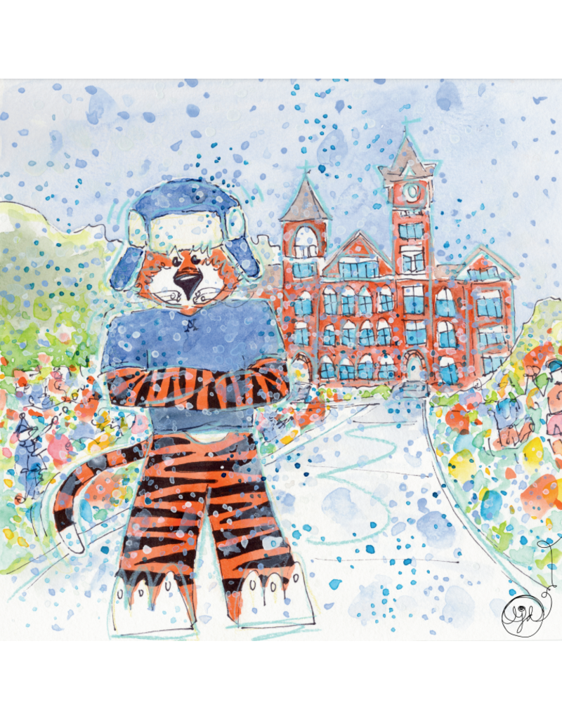 Art by LJD Snow Day 2025 Aubie