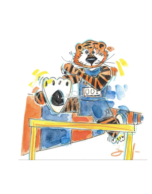 Art by LJD Track & Field Aubie