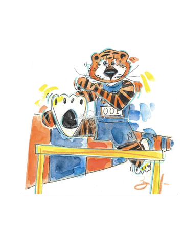 Art by LJD Track & Field Aubie