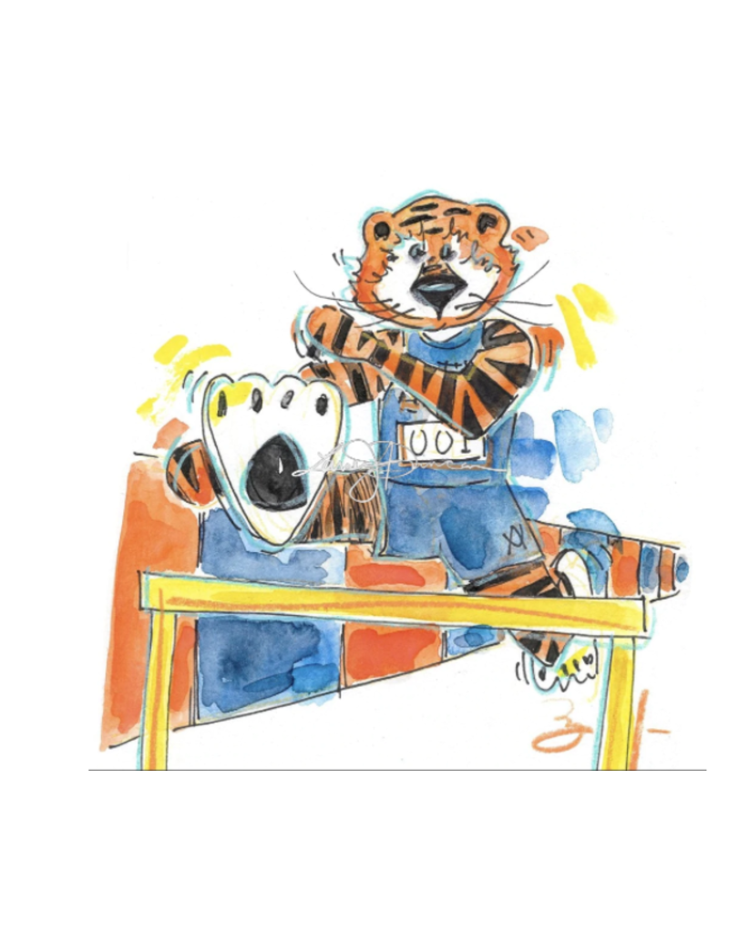 Art by LJD Track & Field Aubie