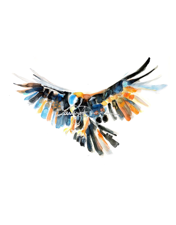 Art by LJD Golden Eagle in Flight