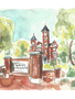 Art by LJD Auburn University College Street Aubie