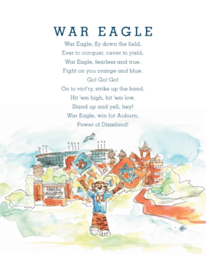 Art by LJD Auburn Fight Song