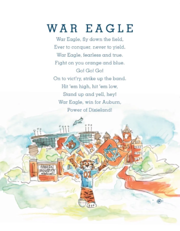 Art by LJD Auburn Fight Song