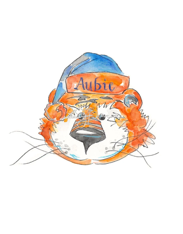 Art by LJD Aubie Claus
