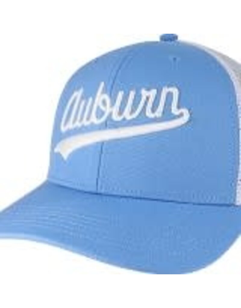 Legacy Script Auburn Lt Blue Mesh Hat
