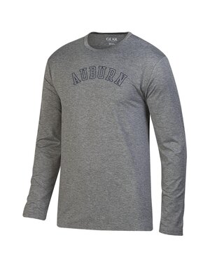 Gear for Sports Outline Arch Auburn Striped Long Sleeve Sun Shirt