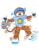 Art by LJD Softball Aubie