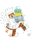 Art by LJD Baker Aubie