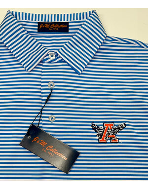 Divots Eagle Thru A Classic Clean Stripe Polo
