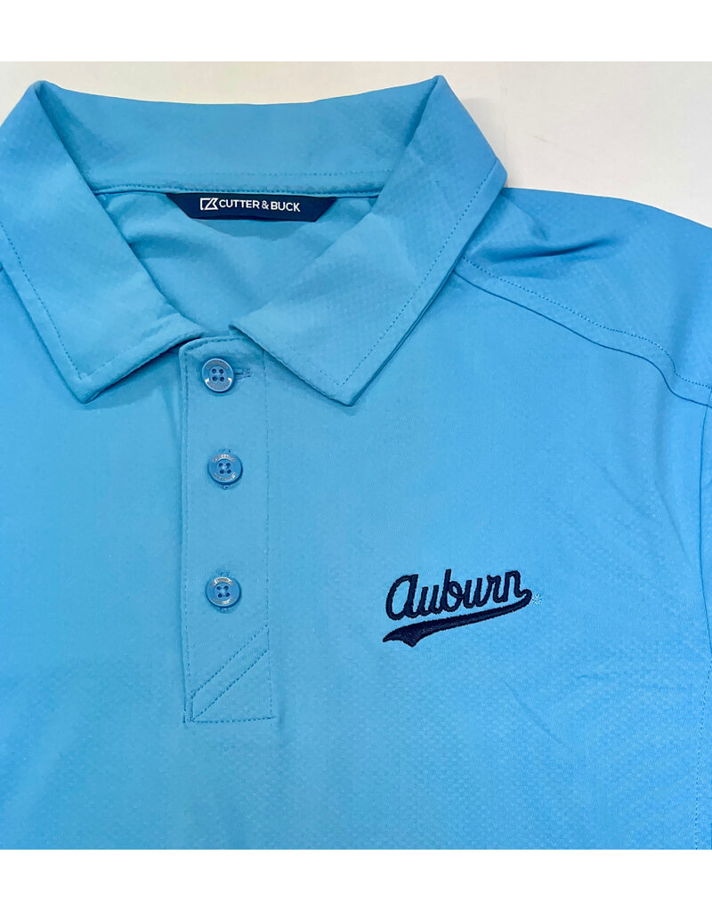 Cutter & Buck Auburn Tail Script Prospect Textured Polo