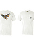 Art by LJD Watercolor Golden Eagle Back Print T-Shirt