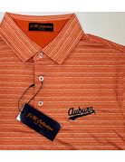 Divots Script Auburn Faded Stripe Polo