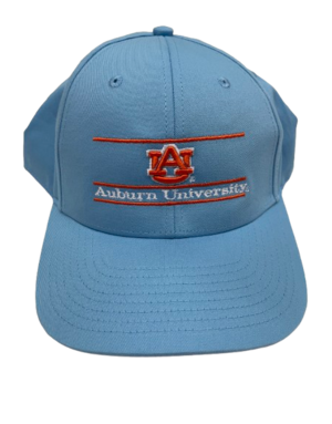 The Game AU Auburn University Three Bar Lt Blue Hat