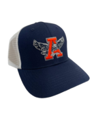 Retro Brand Navy Eagle Thru A Mesh Hat