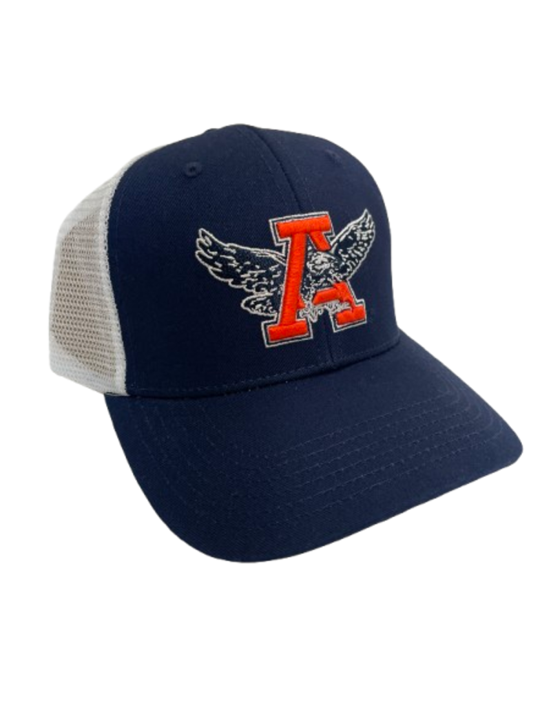 Retro Brand Navy Eagle Thru A Mesh Hat