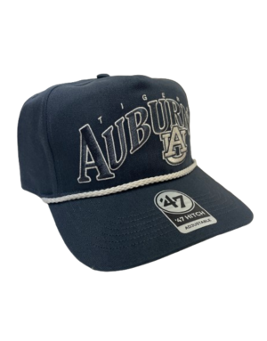 47 Brand Tigers Auburn Wave AU Vintage Navy Rope Hat