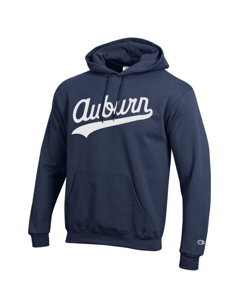 Champion Script Auburn Screenprint Fleece Hood