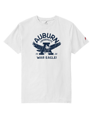 League Collegiate Wear Arch Auburn University Eagle Thru A T-Shirt
