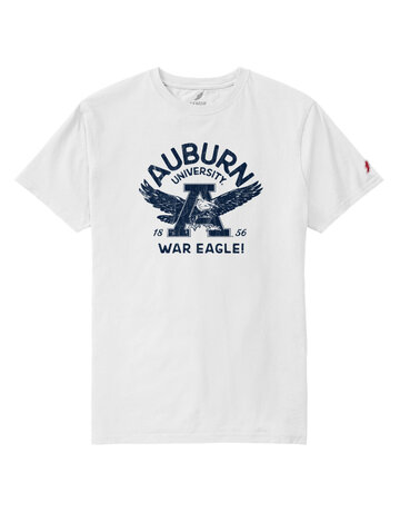 League Collegiate Wear Arch Auburn University Eagle Thru A T-Shirt