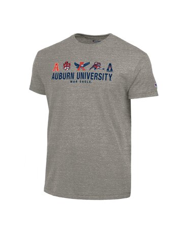 Champion Vault Logos over Auburn University over War Eagle  Triblend T-Shirt