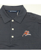 Cutter & Buck Leaping Tiger Fine Line Stripe Polo