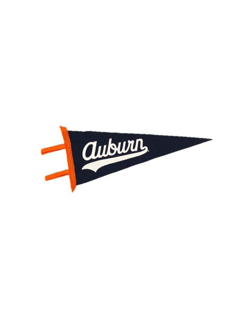 Collegiate-Pacific Script Auburn Navy 6 x 15 Pennant