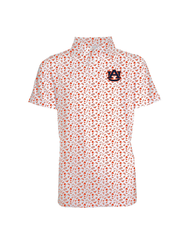 Garb AU Football All Over Toddler Polo