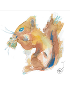Art by LJD Watercolor Squirrel
