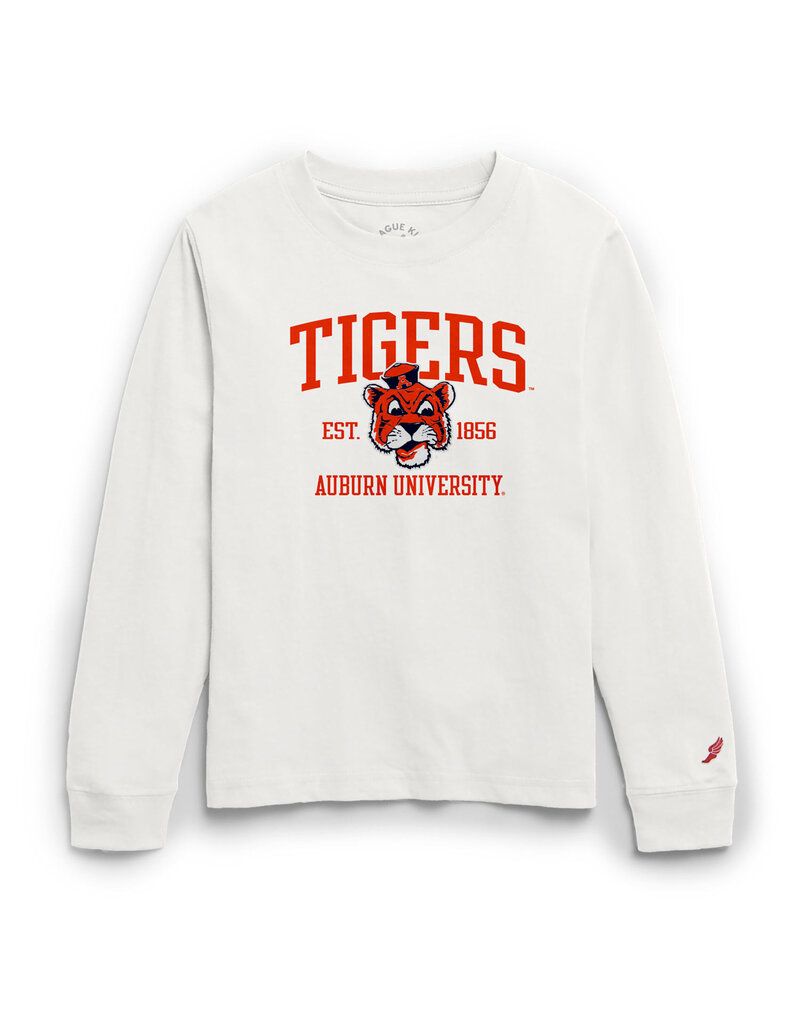 League Collegiate Wear Tigers Vintage Aubie Youth Long Sleeve T-Shirt