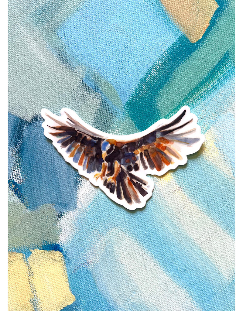 Art by LJD Watercolor Eagle Decal