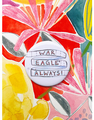 Collegiate Trading Company War Eagle Always Button