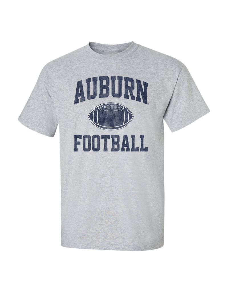 MV Sport Arch Auburn Navy Football T-Shirt