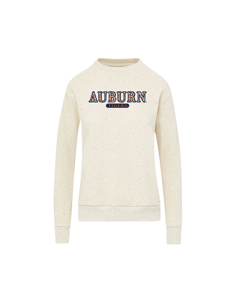MV Sport Ladies Auburn Floral Tigers Crew