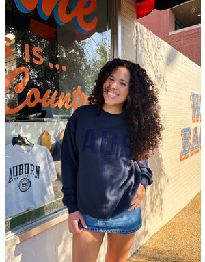 Champion Felt Navy AUB Crew