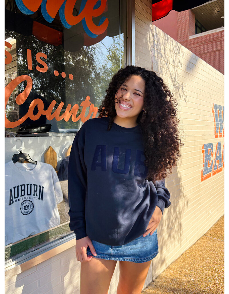 Champion Felt Navy AUB Crew