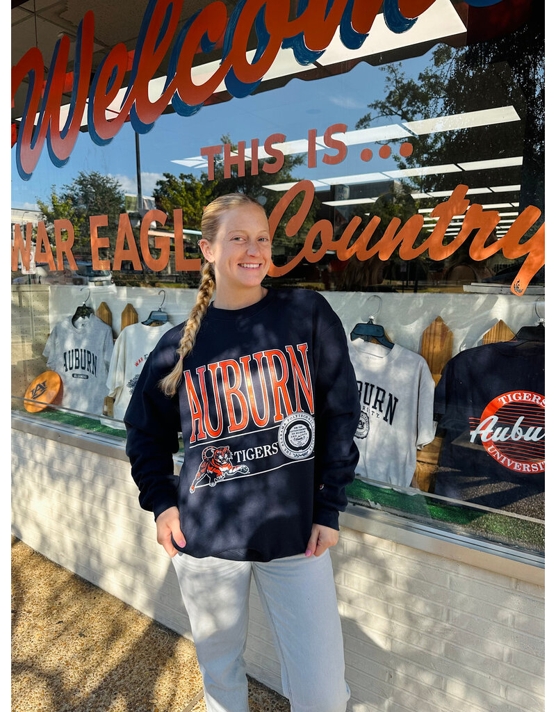 Champion Vintage Auburn Leaping Tiger Seal Crew