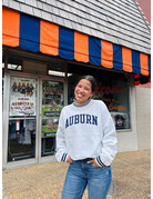 Champion Arch Auburn in Navy Reverse Weave Crew