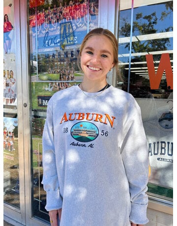 uscape Auburn 1856 Jordan Hare Stadium Fleece Crew