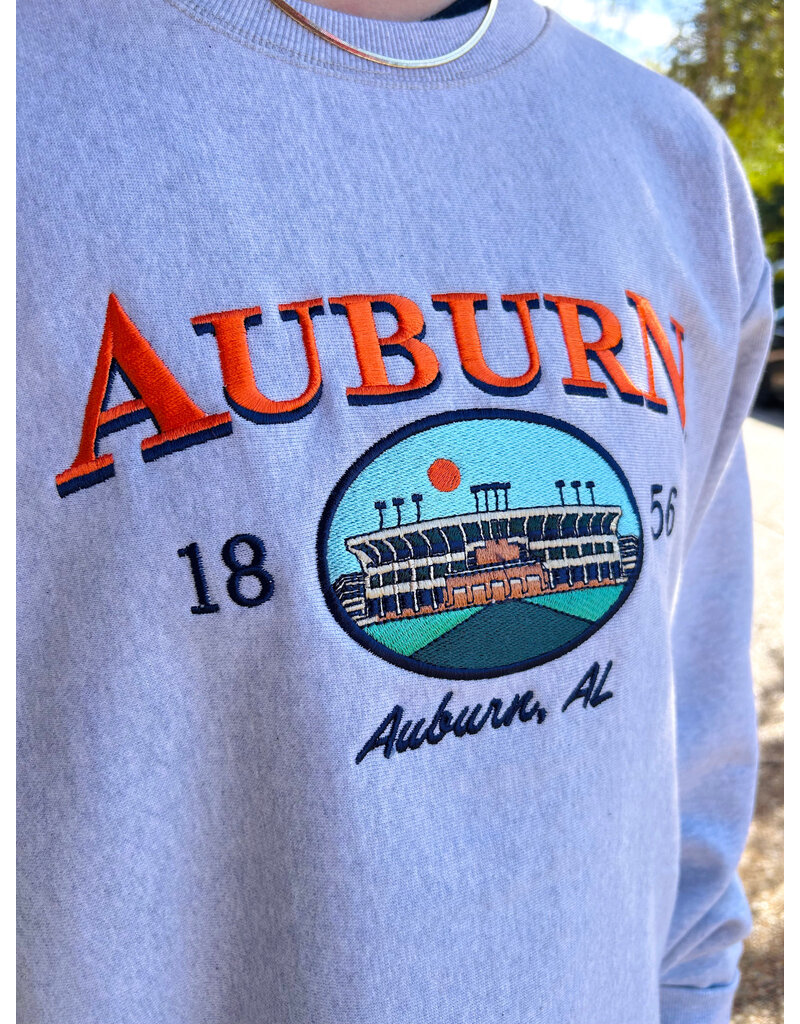 uscape Auburn 1856 Jordan Hare Stadium Fleece Crew