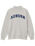 League Collegiate Wear Ladies Auburn Embroidered Mock Neck Crew