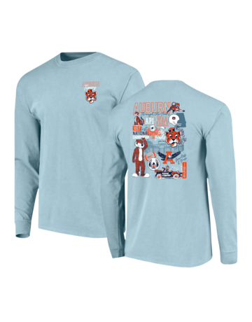 Image One Aubie Through the Years Long Sleeve T-Shirt