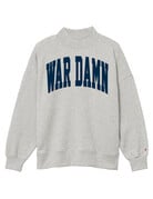 League Collegiate Wear War Damn Mock Neck Crew