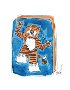 Art by LJD Aubie Mahjong Tile