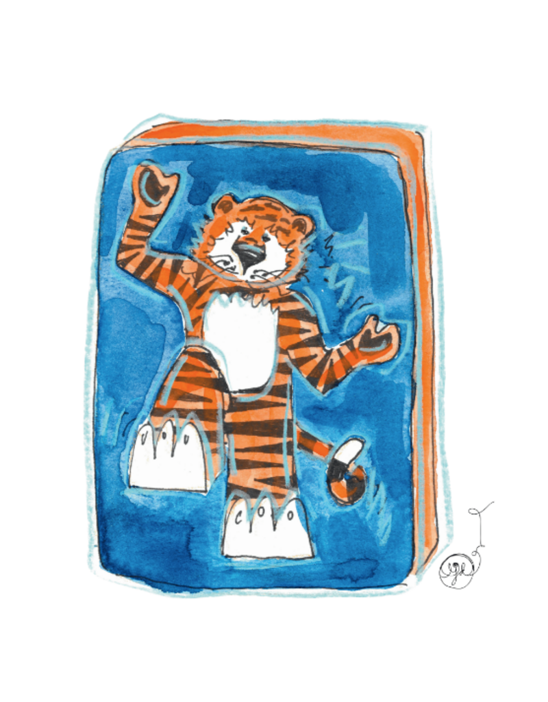 Art by LJD Aubie Mahjong Tile