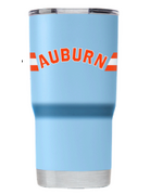Gametime Lights LLC Arch Auburn Light Blue 20 oz. Tumbler with Lid