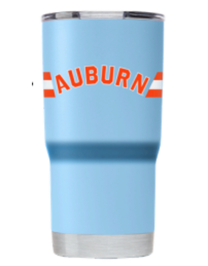 Gametime Lights LLC Arch Auburn Light Blue 20 oz. Tumbler with Lid