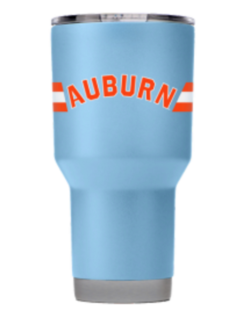 Gametime Lights LLC Arch Auburn Light Blue 30 oz. Tumbler with Lid