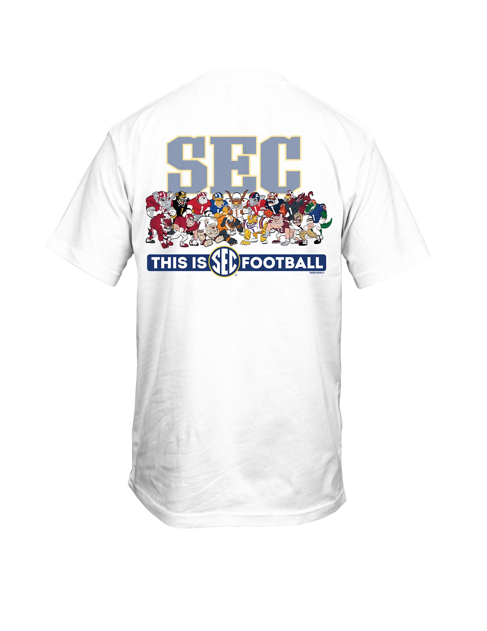 New World Graphics SEC Mascots Football T-Shirt - J&M Bookstore